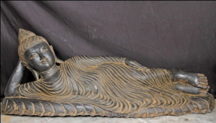 Buddha liegend mit Gewand  ca. 135cm | Buddha liegend | Buddha 