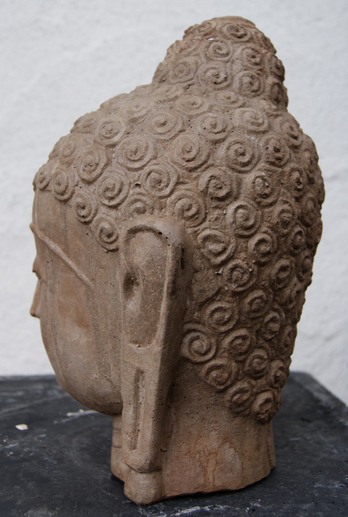 Steinfigur Buddhakopf