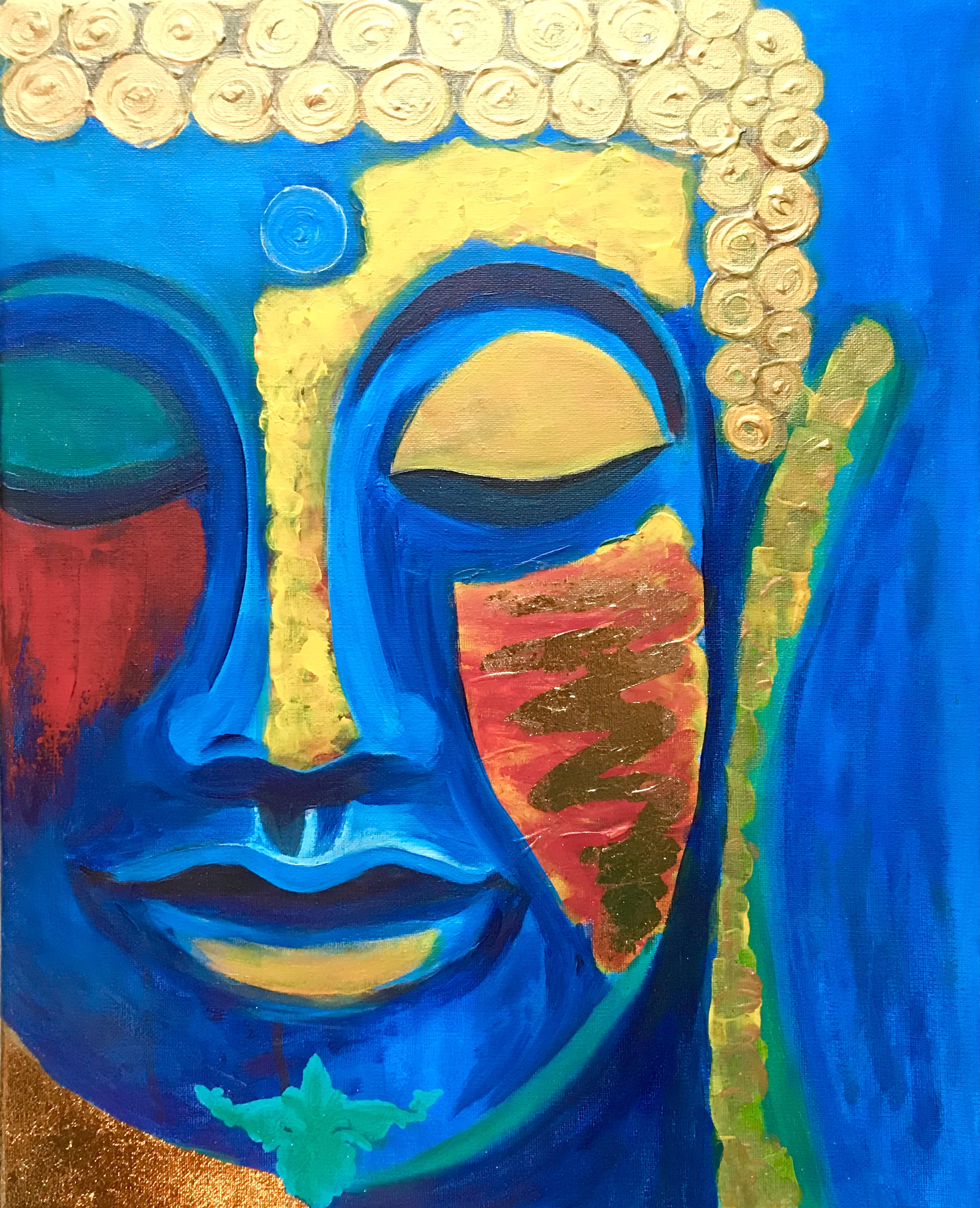 Buddha in love - painting print