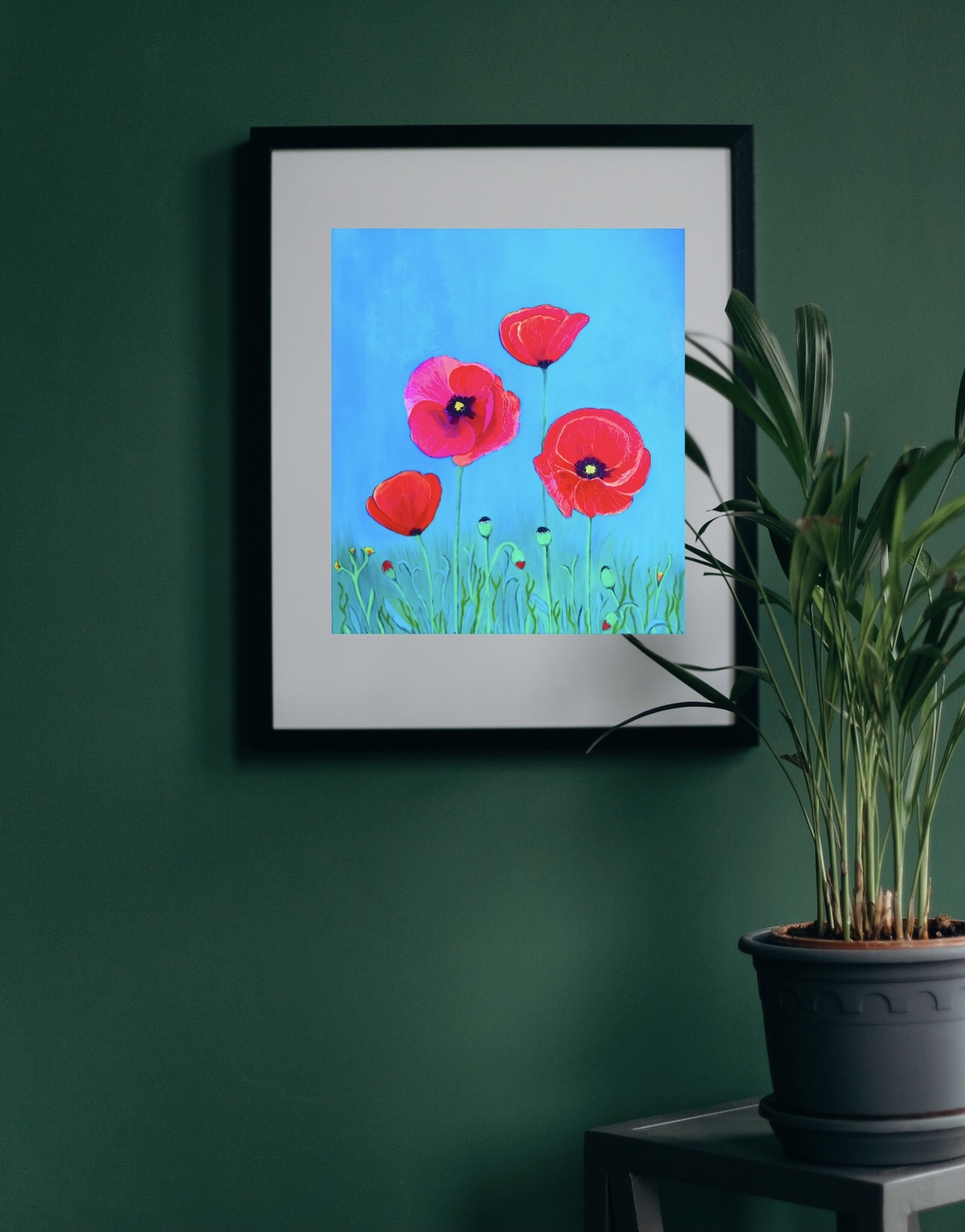 Poppy dream painting - print