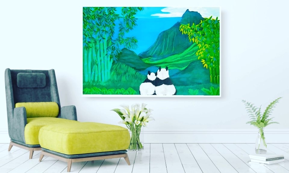 Panda Dream painting - print