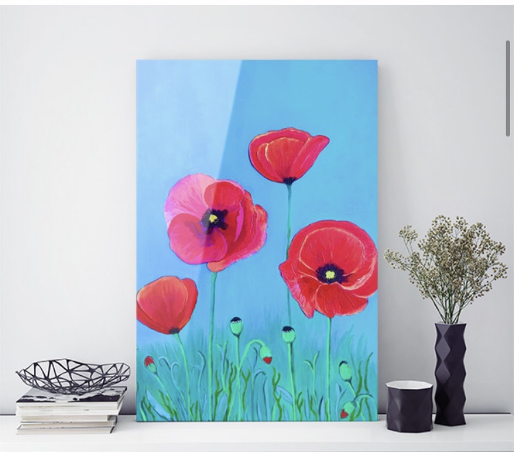 Poppy dream painting - print