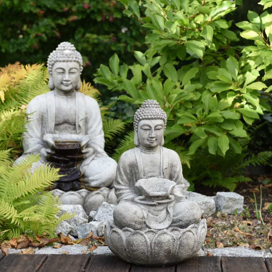 Buddha Brunnen in zwei Größen