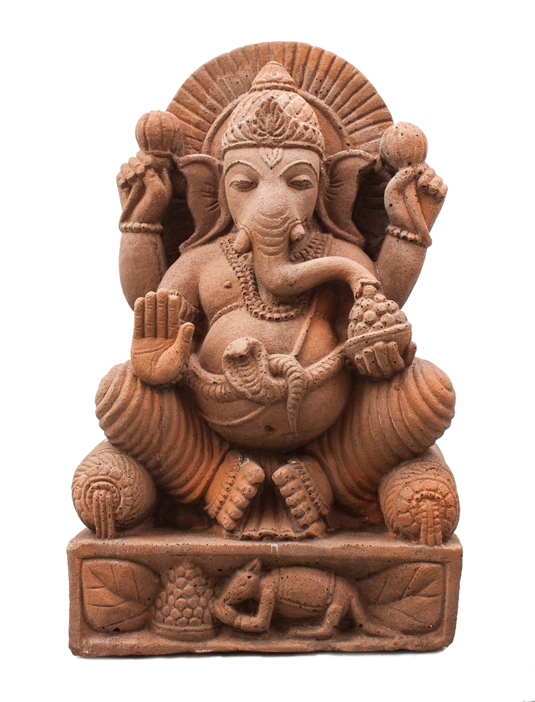 Ganesha sitzend auf Thron