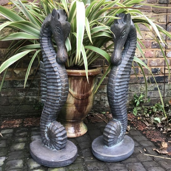 Seepferdchen Statuen Paar